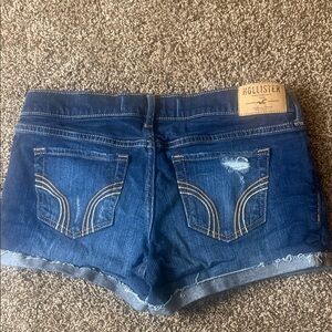 Hollister Women's Dark Blue Jean Shorts 27w